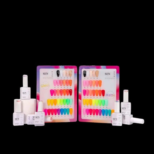 SEN PURE Summer Neon 36 Gel Collection (Free Top-Base-Matte) by iNAIL SUPPLY