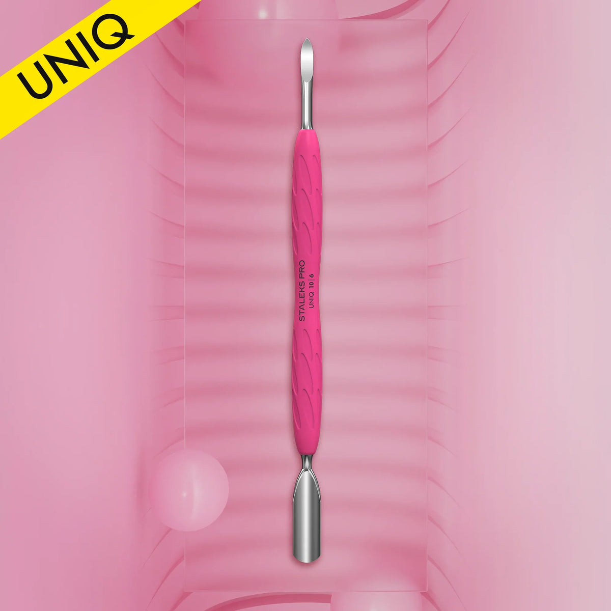 STALEKS - Manicure Pusher Gummy with Silicone Handle Uniq 10 Type 6