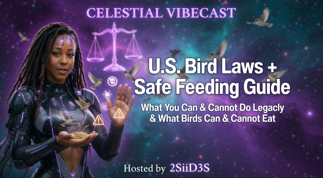 Celestial VibeCast Blog - U.S. Bird Laws + Safe Feeding Guide