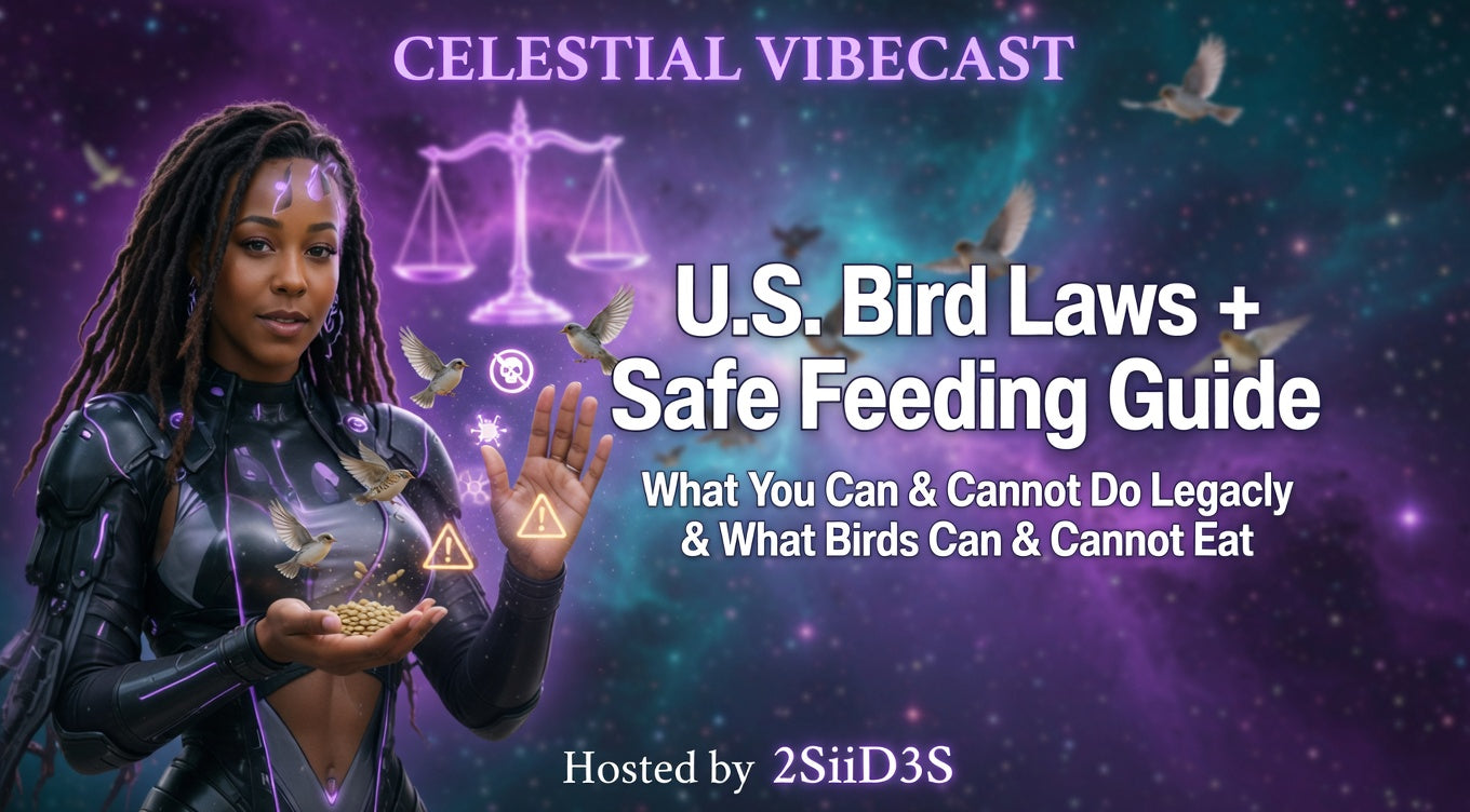 Celestial VibeCast Blog - U.S. Bird Laws + Safe Feeding Guide