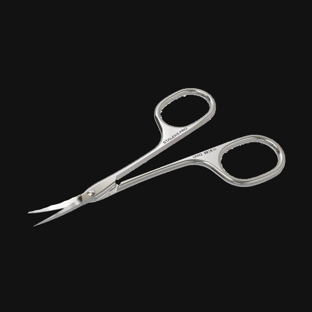 Professional Cuticle Scissors "Asymmetric" UNIQ 20 TYPE 4 -SQ-20/4- STALEKS by kvadrat store