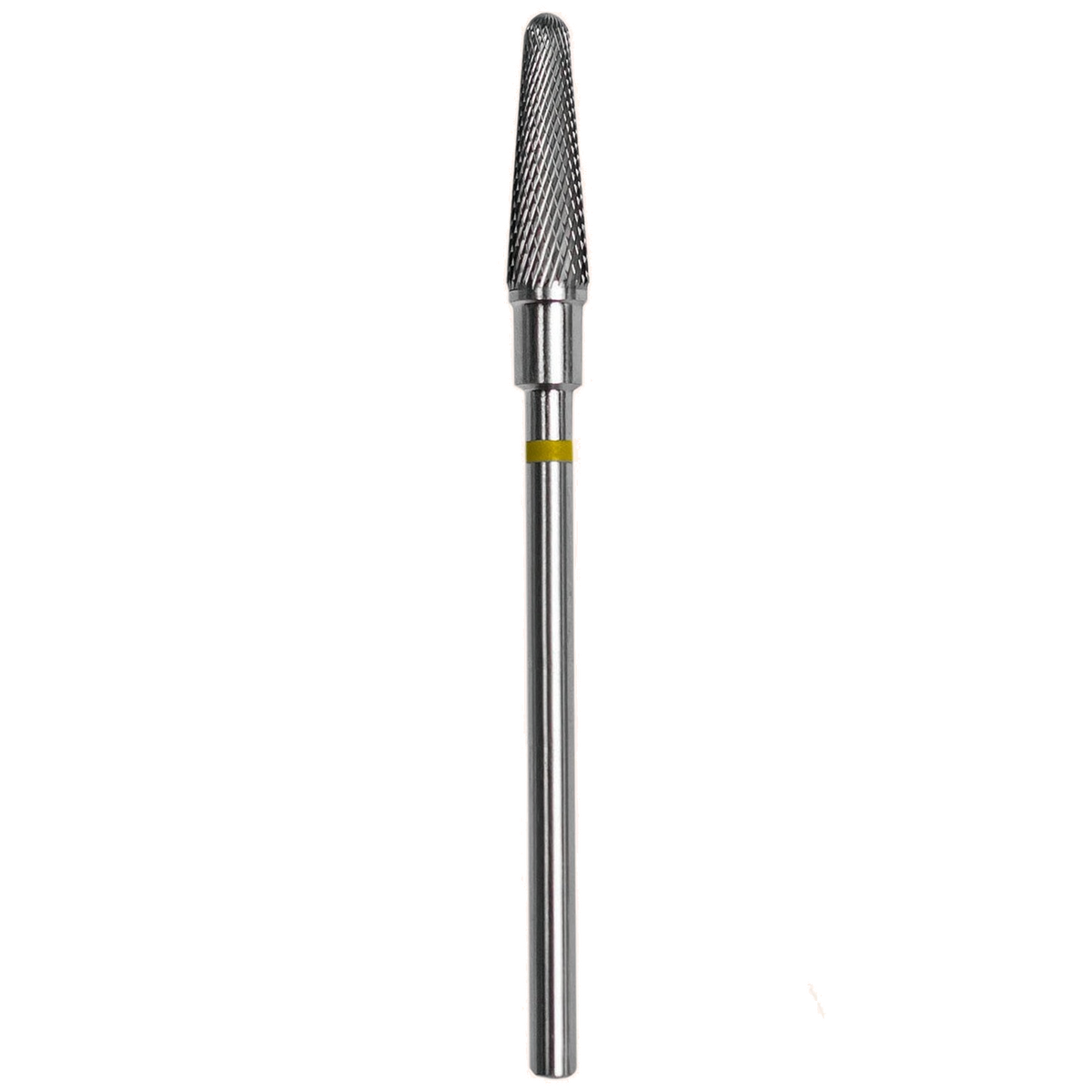 STALEKS PRO EXPERT CARBIDE NAIL DRILL BIT FRUSTUM YELLOW HEAD DIAMETER 4 MM WORKING PART 13 MM (FT70Y040/13) (№84) - STALEKS™