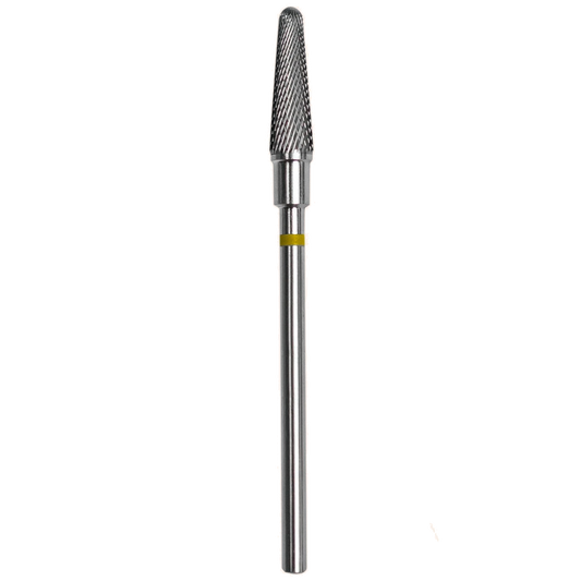 STALEKS PRO EXPERT CARBIDE NAIL DRILL BIT FRUSTUM YELLOW HEAD DIAMETER 4 MM WORKING PART 13 MM (FT70Y040/13) (№84) - STALEKS™