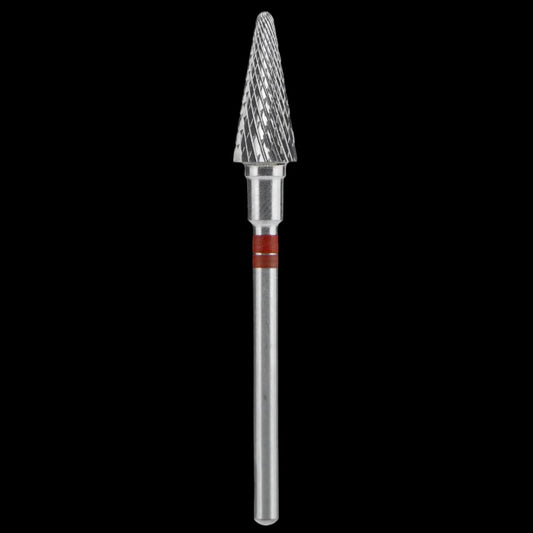 CARBIDE NAIL DRILL BIT FOR LEFT-HANDED USERS, "CONE" RED EXPERT, HEAD DIAMETER 6/14MM (FT73R060/14) (#205) -STALEKS™ by kvadrat store