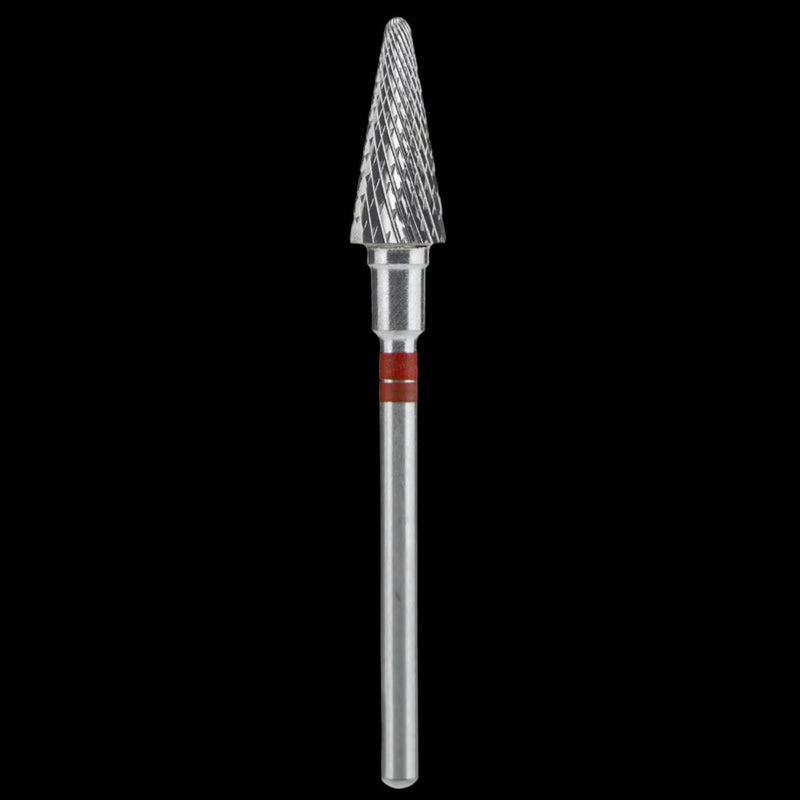 CARBIDE NAIL DRILL BIT FOR LEFT-HANDED USERS, "CONE" RED EXPERT, HEAD DIAMETER 6/14MM (FT73R060/14) (#205) -STALEKS™ by kvadrat store