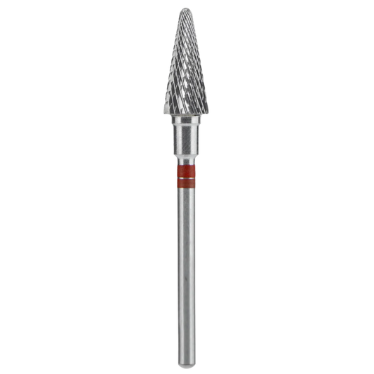 CARBIDE NAIL DRILL BIT FOR LEFT-HANDED USERS, "CONE" RED EXPERT, HEAD DIAMETER 6/14MM (FT73R060/14) (#205) -STALEKS™