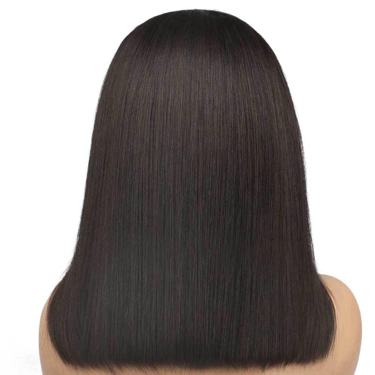 Straight 5x5 HD Lace Closure 100% Human Hair Bob Wig by Private Label