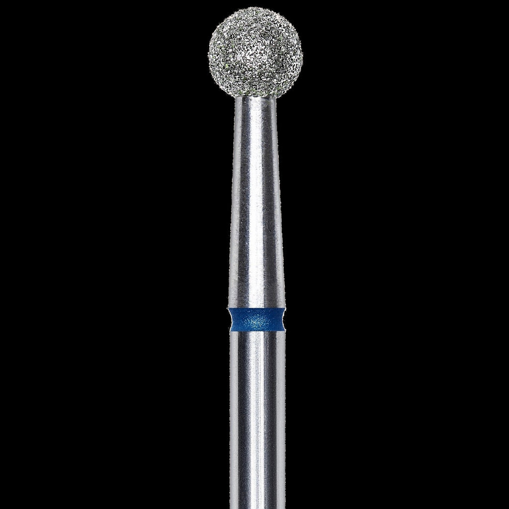 DIAMOND NAIL DRILL BIT, "BALL", BLUE, HEAD DIAMETER 4MM (FA01B040) - STALEKS™ by kvadrat store