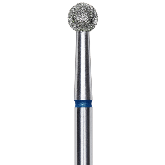 DIAMOND NAIL DRILL BIT, "BALL", BLUE, HEAD DIAMETER 4MM (FA01B040) - STALEKS™