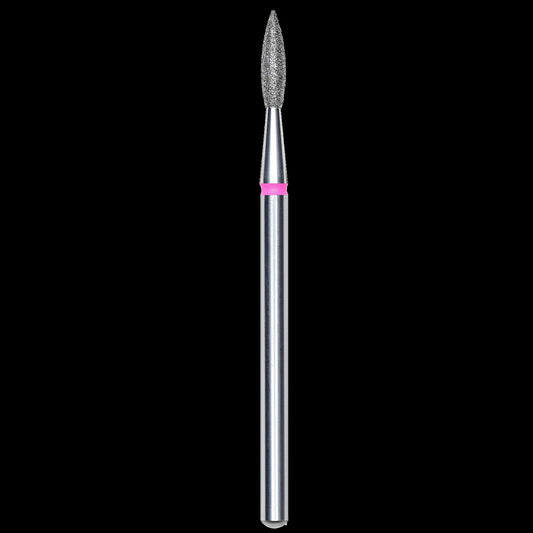 DIAMOND NAIL DRILL BIT, "FLAME", RED, HEAD DIAMETER 2.1/8MM (FA11R021/8) - STALEKS™ by kvadrat store