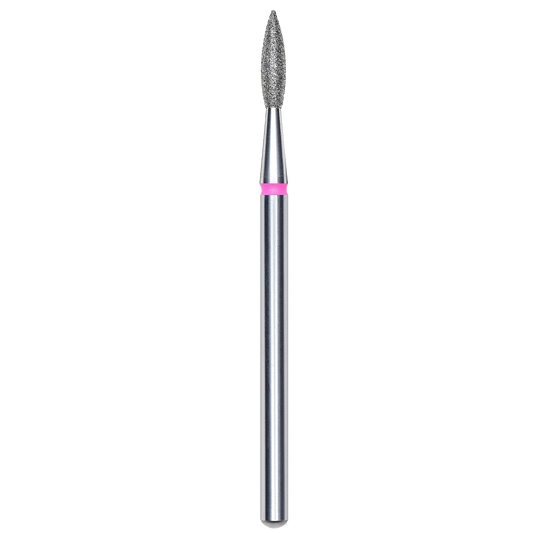 DIAMOND NAIL DRILL BIT, "FLAME", RED, HEAD DIAMETER 2.1/8MM (FA11R021/8) - STALEKS™