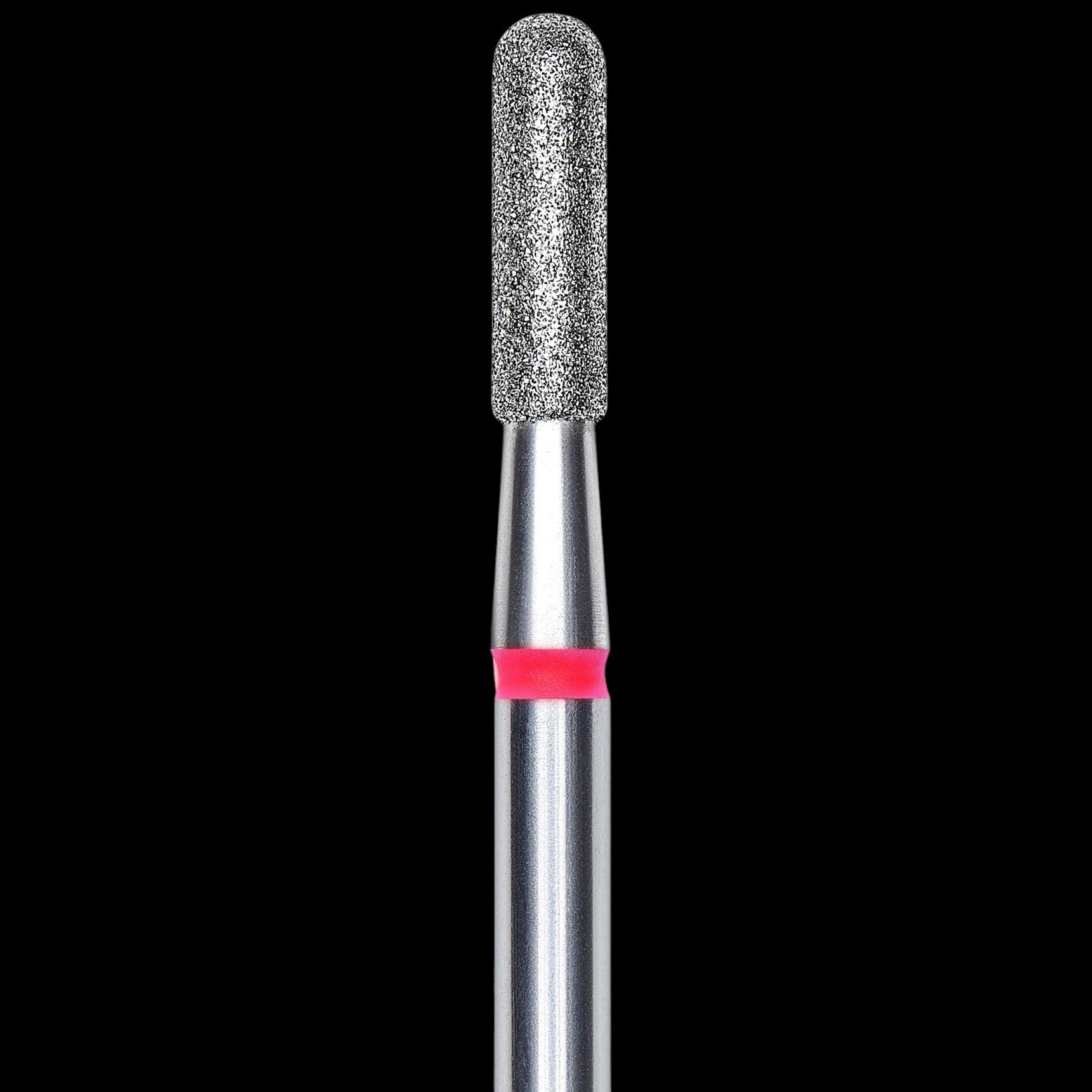 DIAMOND NAIL DRILL BIT, ROUNDED "CYLINDER", RED, HEAD DIAMETER 2.3/8MM (FA30R023/8) - STALEKS™ by kvadrat store