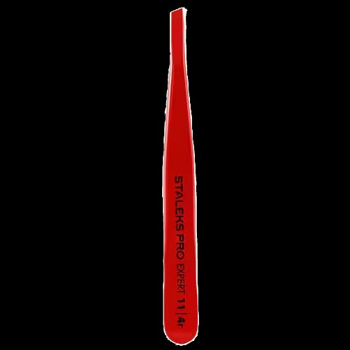 STALEKS PRO EXPERT 11/4R EYEBROW TWEEZERS (SLANT, RED COLOR) TE-11/4R - STALEKS™ by kvadrat store