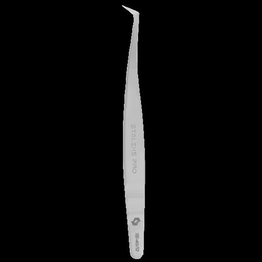 STALEKS PRO EXPERT 40/12 PROFESSIONAL EYELASH TWEEZERS (CURVED, 65°) TE-40/12 - STALEKS™ by kvadrat store