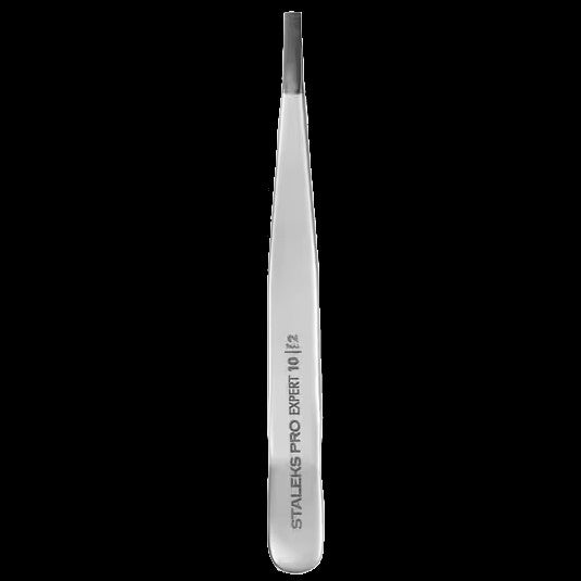 STALEKS PRO EXPERT 10 TYPE 2 EYEBROW TWEEZERS STRAIGHT TE-10/2 - STALEKS™ by kvadrat store
