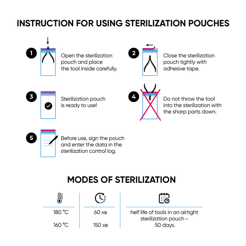 MicroStop Sterilization Pouches Class 4 Indicator 100x200 mm (100 Pcs) by kvadrat store