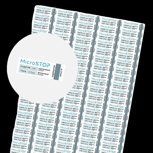 MicroStop Sterilization Control Indicators 100 pcs/sheet by kvadrat store
