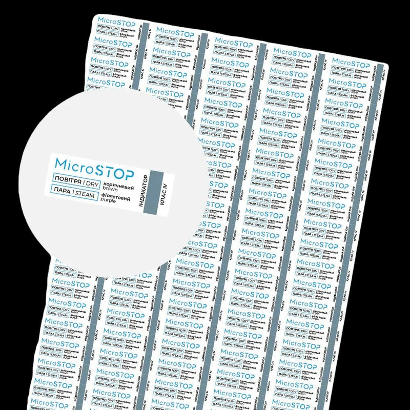 MicroStop Sterilization Control Indicators 100 pcs/sheet by kvadrat store