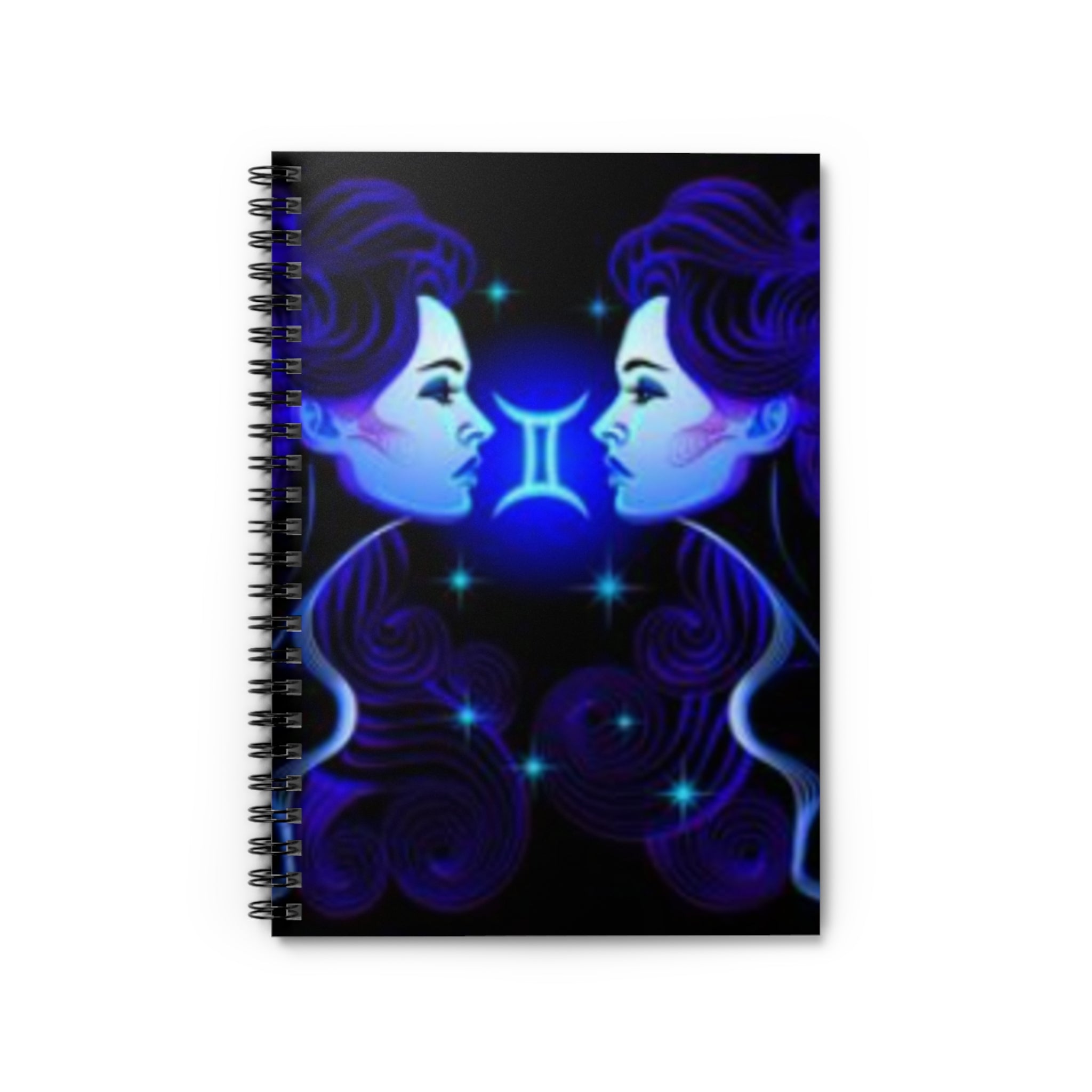 Bleu Aura: Gemini Spiral Notebook - Ruled Line