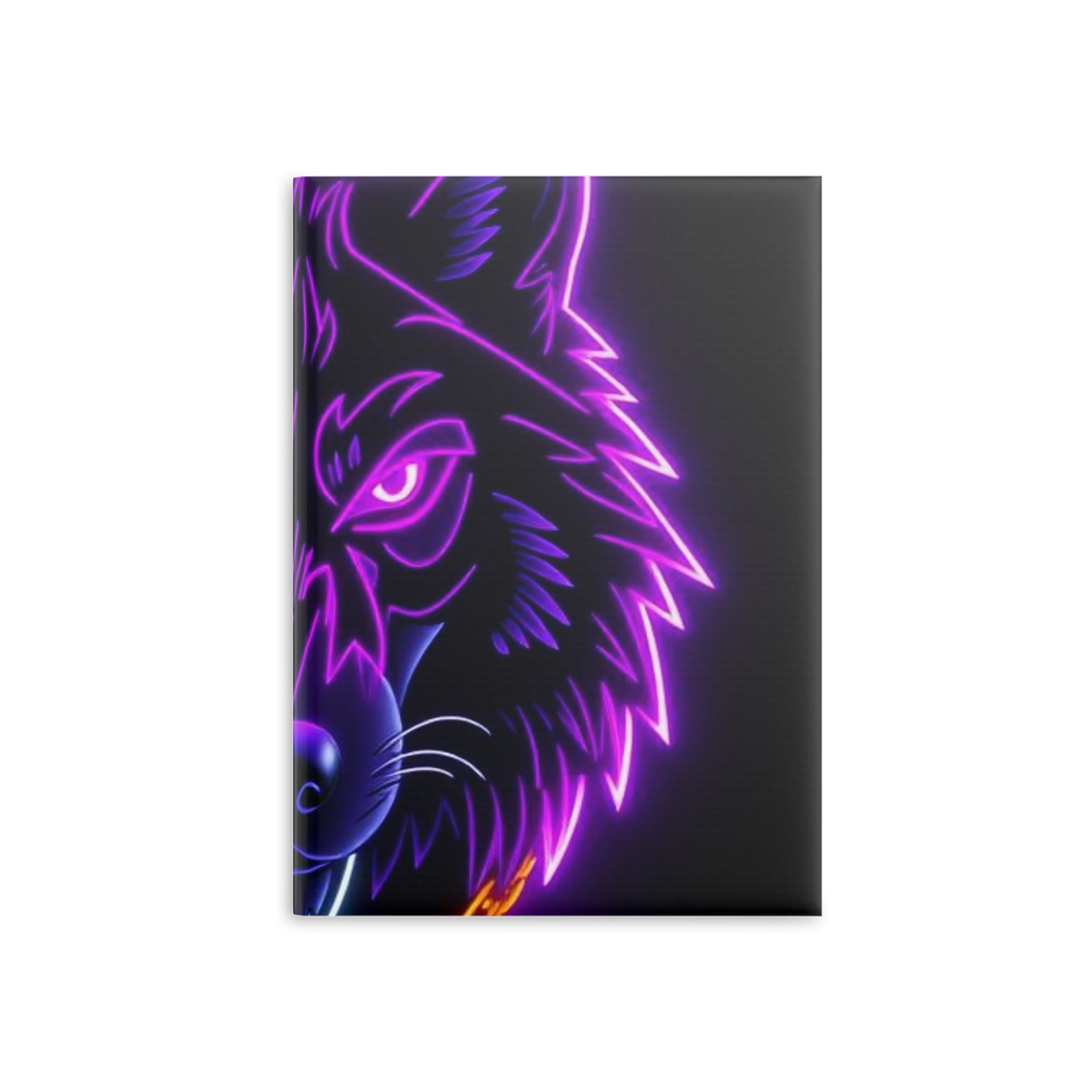 Royal Aura: Lone Wolf Hardcover Notebook with Puffy Covers