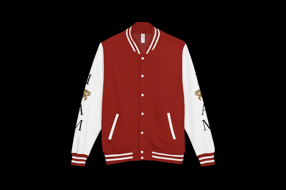 I Am That I Am Ankh Letterman Jacket - AetherLux.Shop