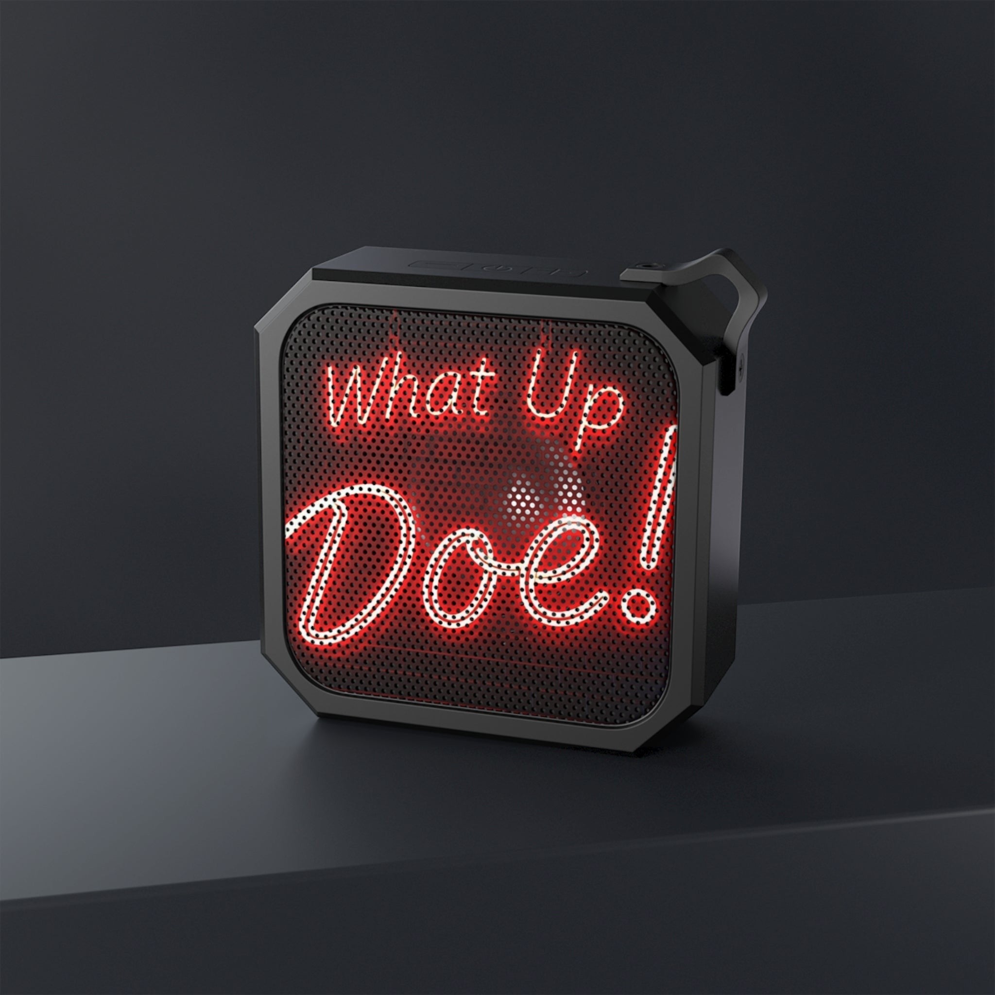 What Up Doe! Outdoor Bluetooth Speaker (RED) by Printify