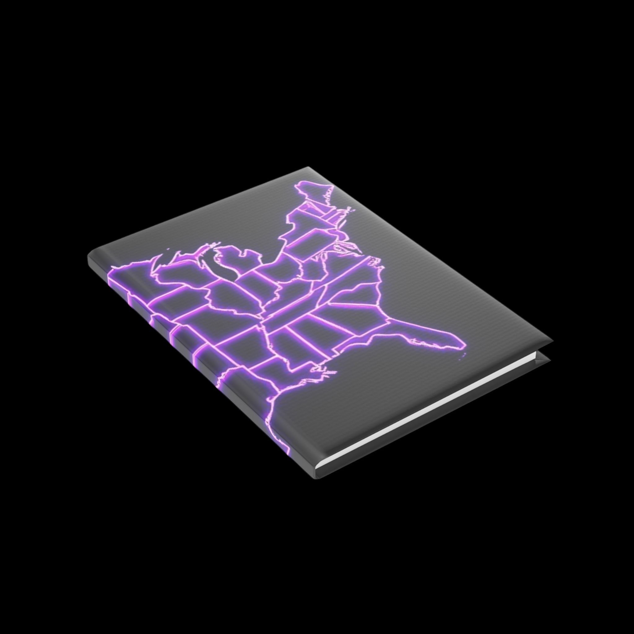 Royal Aura: America Hardcover Notebook with Puffy Covers by Printify
