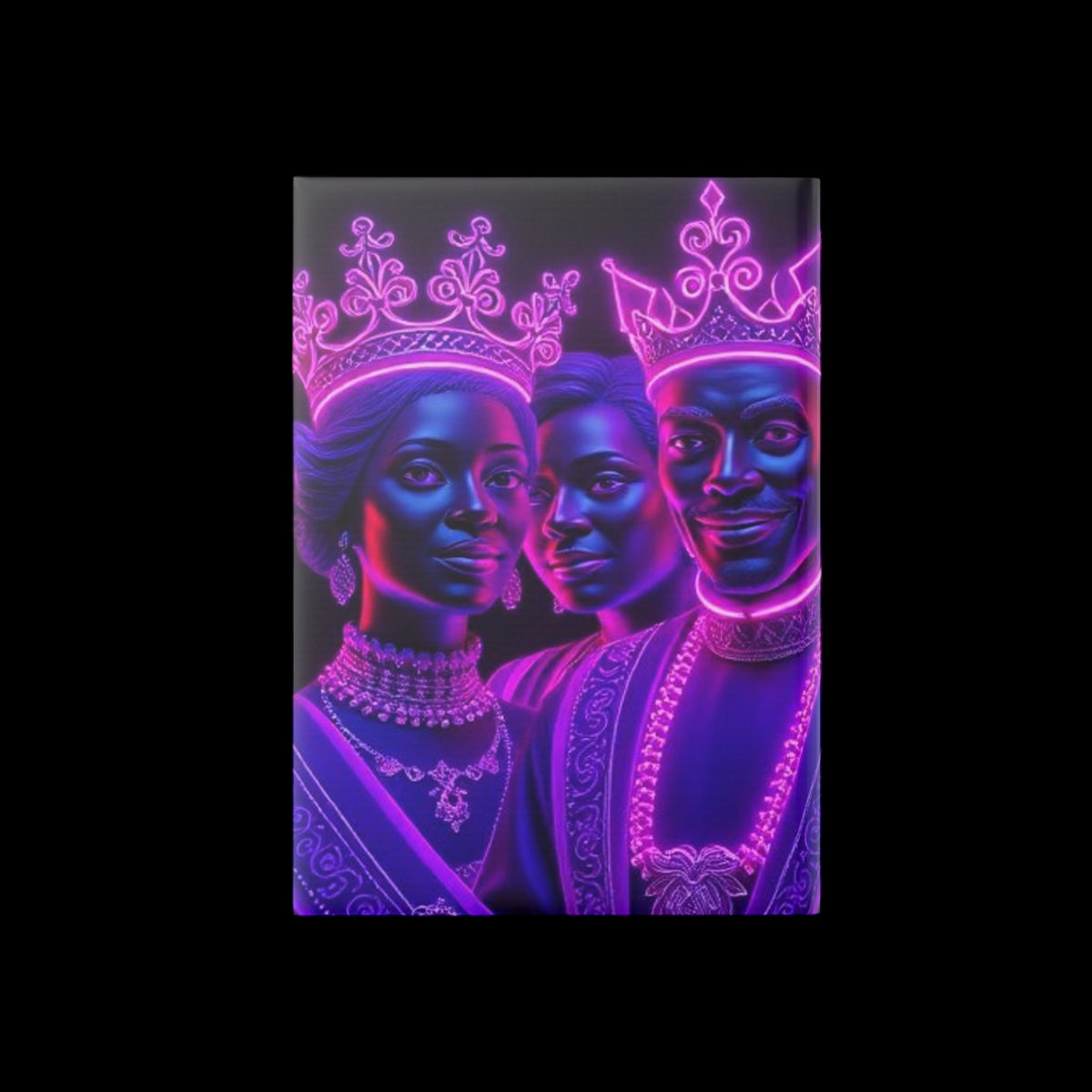 Royal Aura: Royal Family Hardcover Notebook with Puffy Covers - AetherLux.Shop