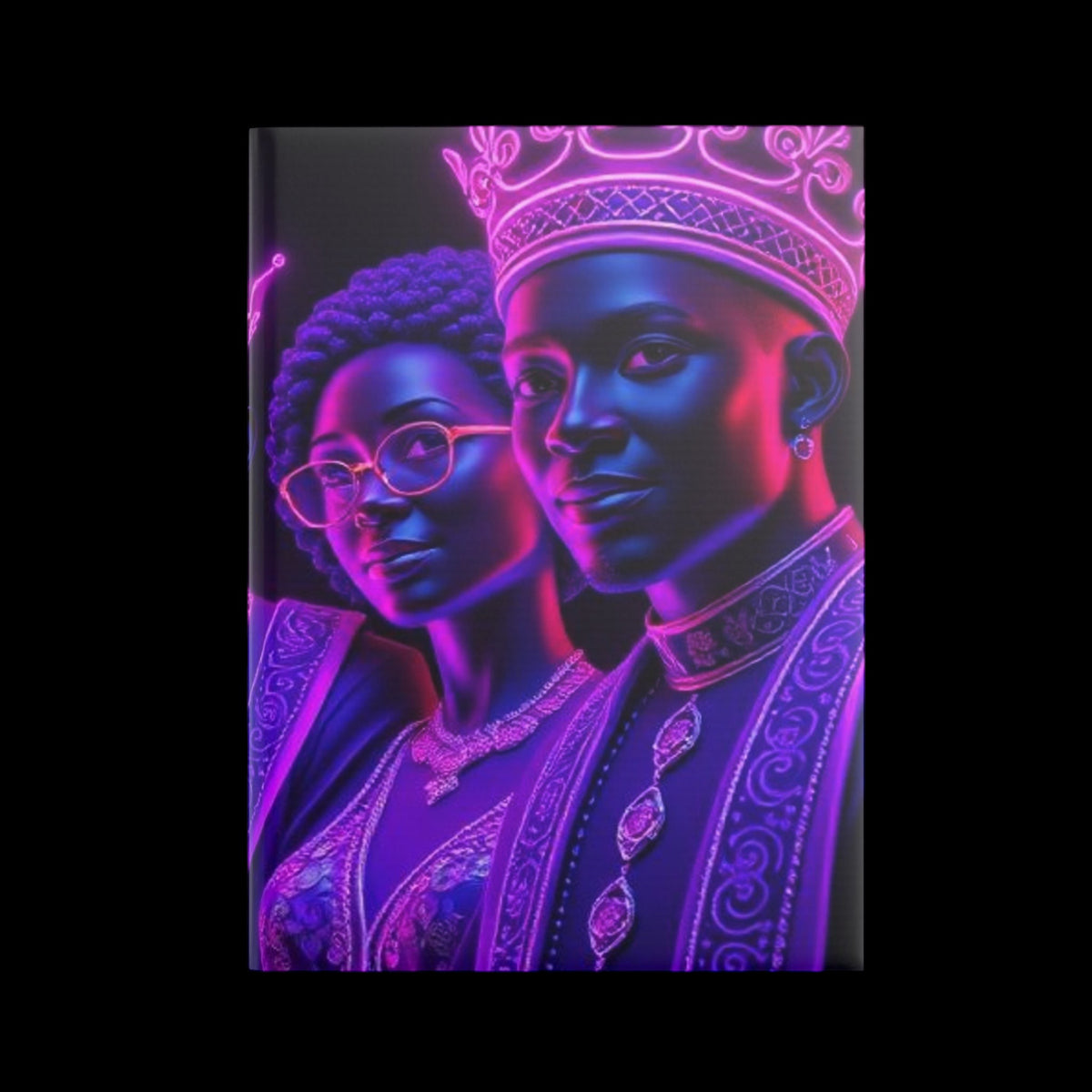 Royal Aura: Royal Family Hardcover Notebook with Puffy Covers - AetherLux.Shop