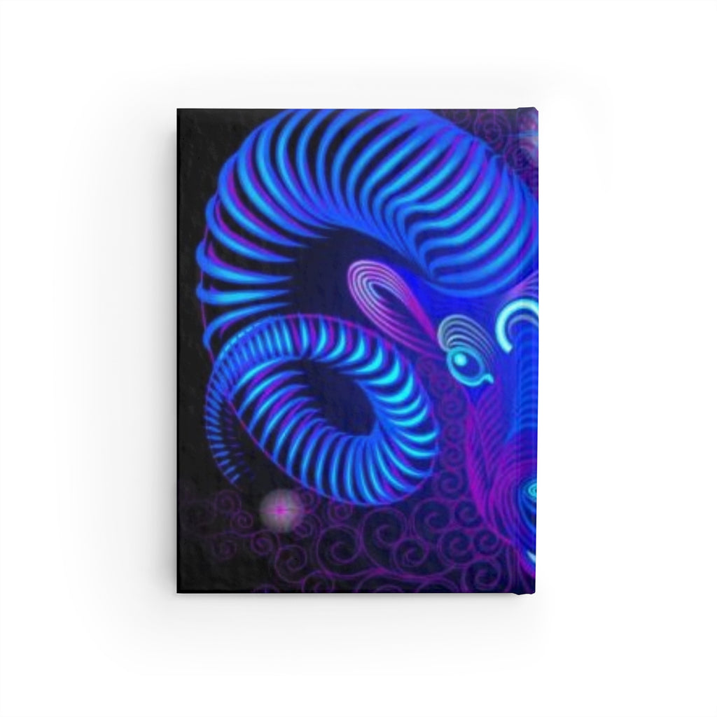 Bleu Aura: Leo Hard Cover Journal - Ruled Line