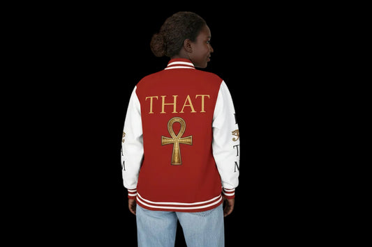 I Am That I Am Ankh Letterman Jacket - AetherLux.Shop