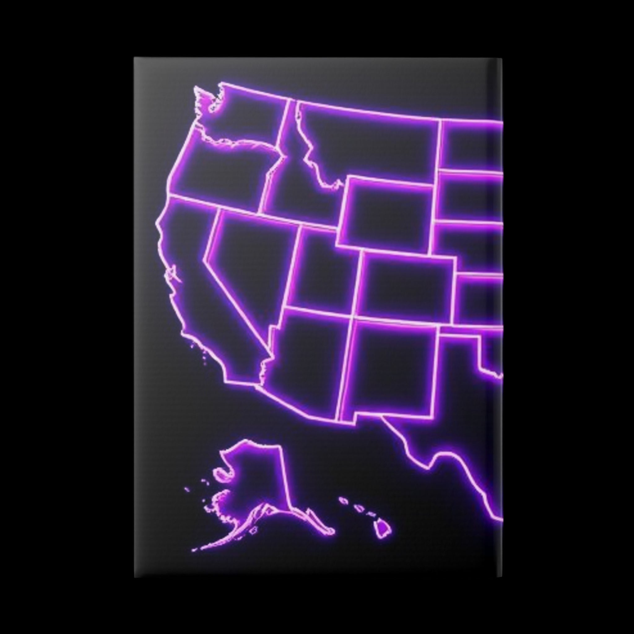 Royal Aura: America Hardcover Notebook with Puffy Covers by Printify
