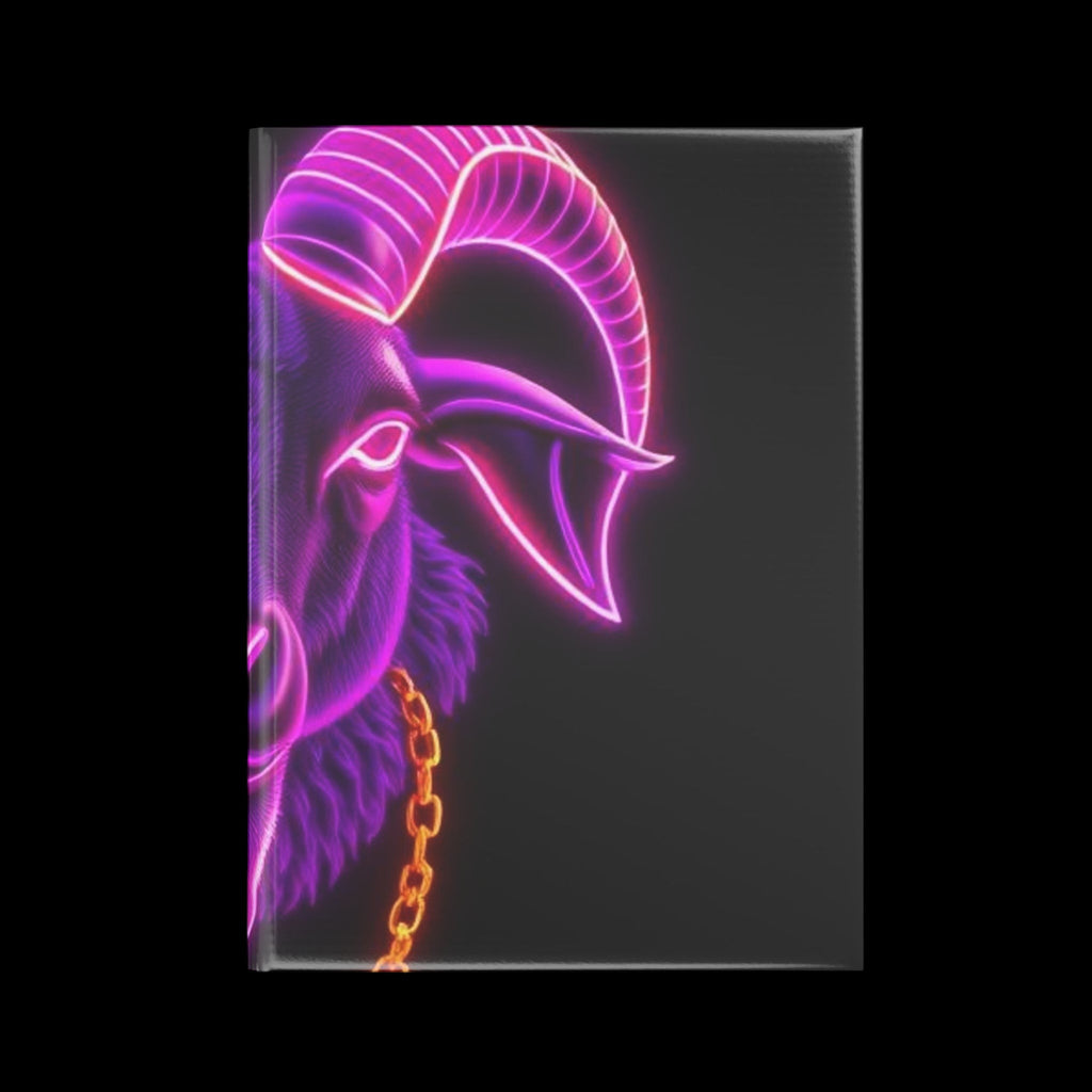 Royal Aura: The Goat Hardcover Notebook with Puffy Covers by Printify