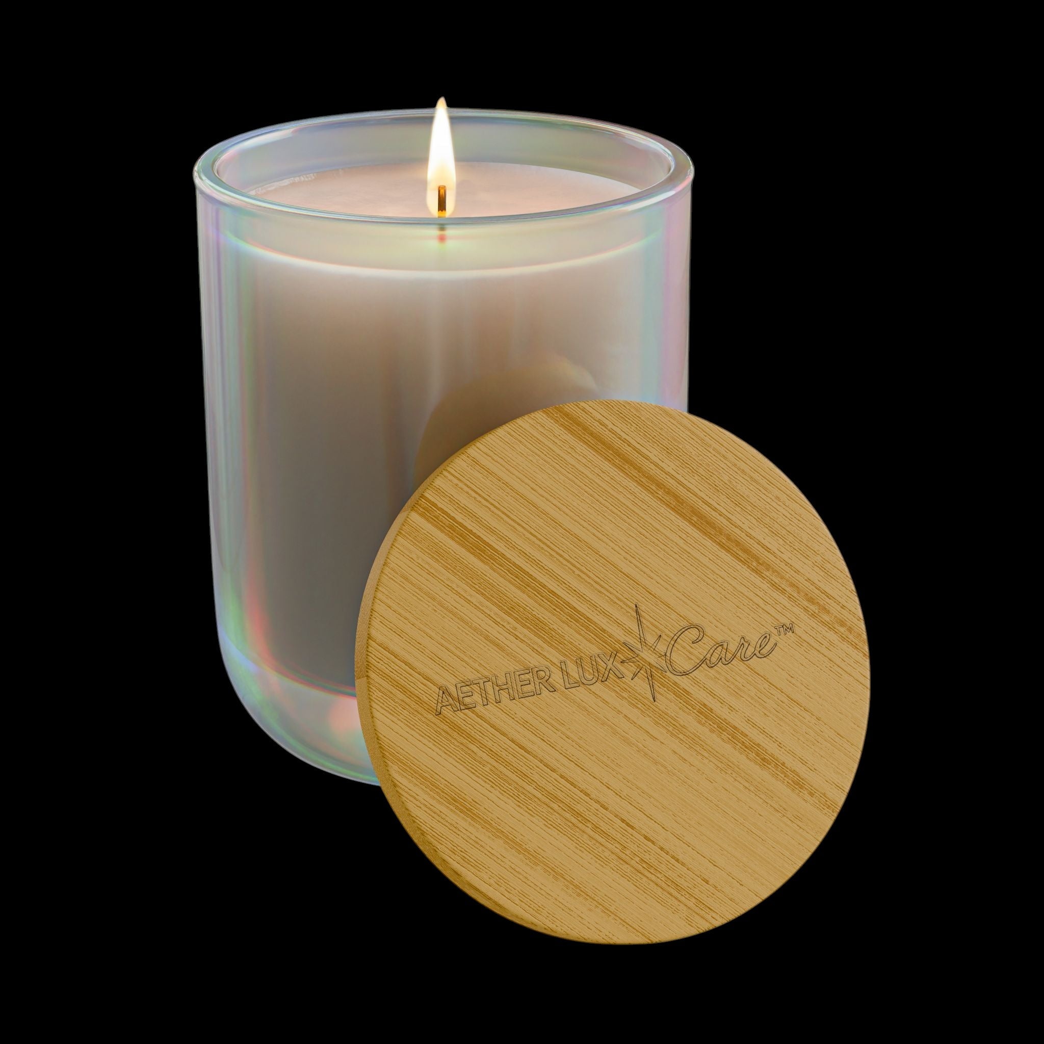 Engraved 14oz Soy Candle — Aether Lux Care Scented Candle (Custom Engraving) by Printify