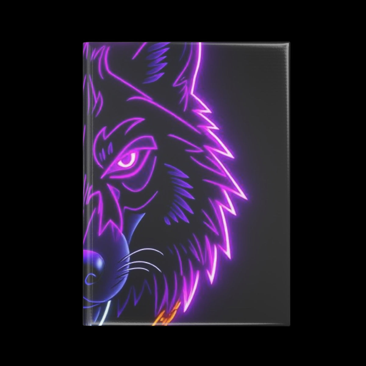 Royal Aura: Lone Wolf Hardcover Notebook with Puffy Covers - AetherLux.Shop