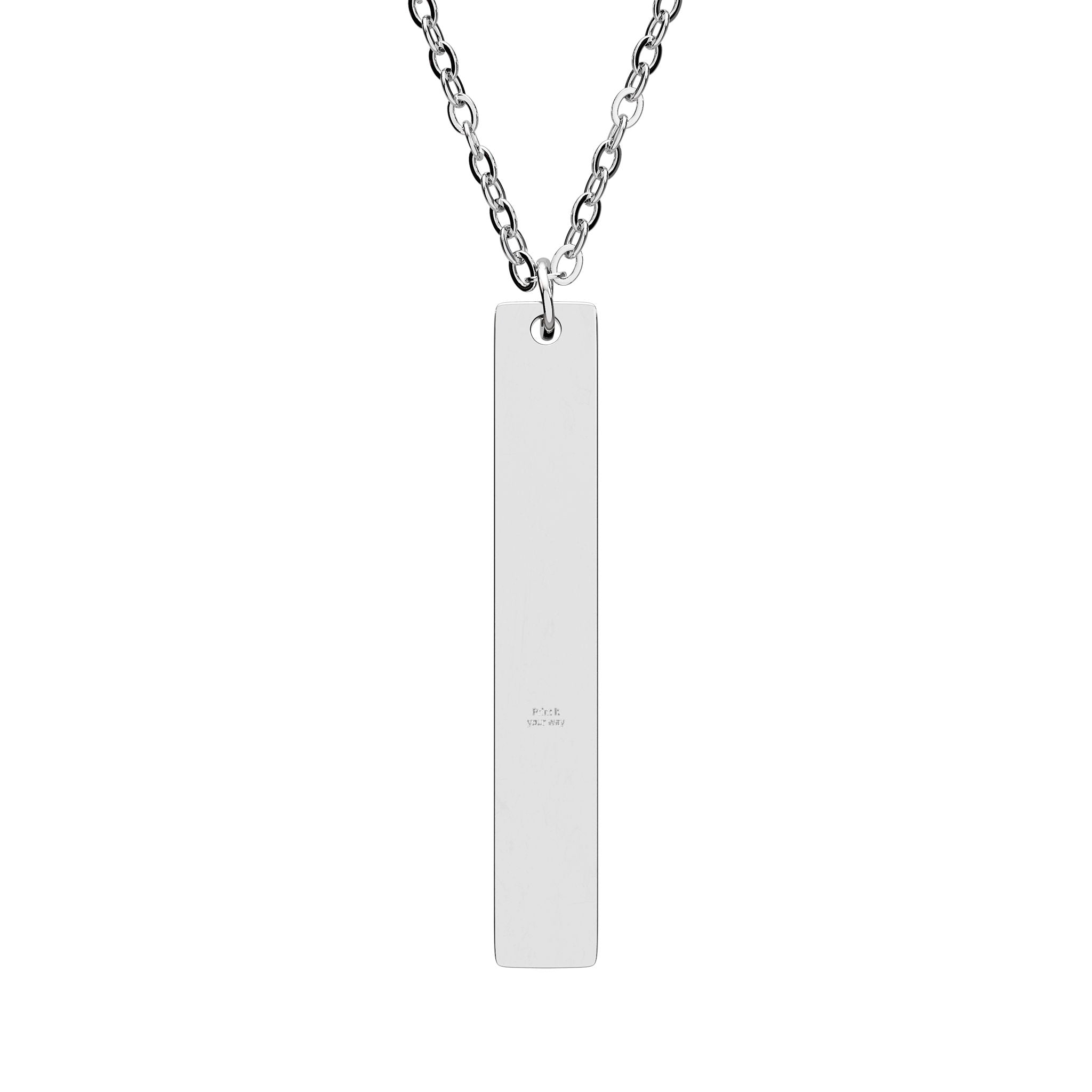 Personalized Vertical Bar Necklace, Custom Engraved Jewelry, Unique Gift for Her, Minimalist Necklace, Birthday, Anniversary, Love Token