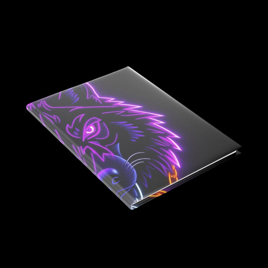 Royal Aura: Lone Wolf Hardcover Notebook with Puffy Covers - AetherLux.Shop