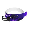 Purple Lightning Belt — Electric Neon Lightning Print Accessory by Printify