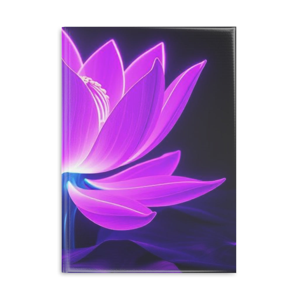 Royal Aura: Lotus Flower Hardcover Notebook with Puffy Covers
