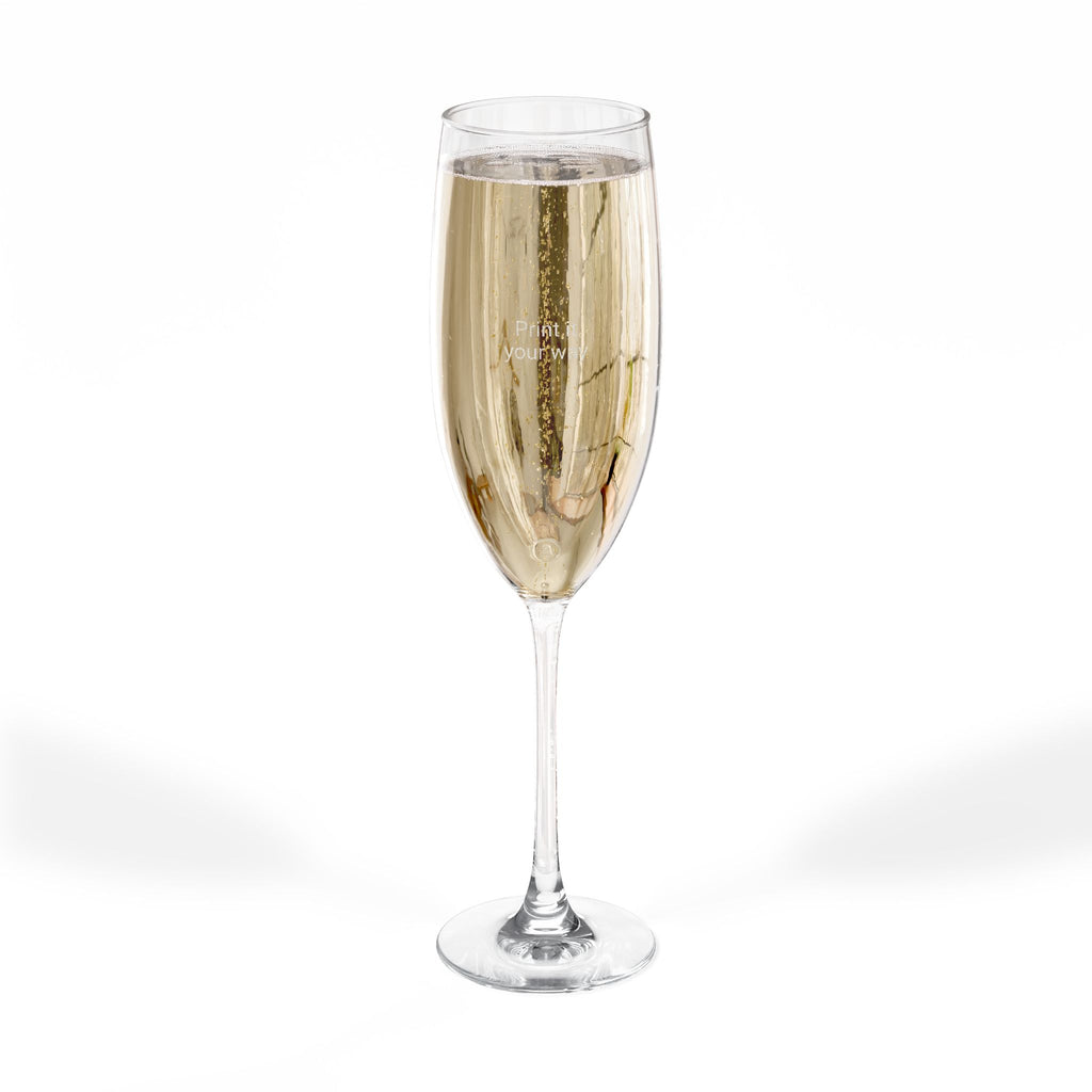 Engraved 8oz Champagne Flute — Customizable Wedding & Celebration Glass