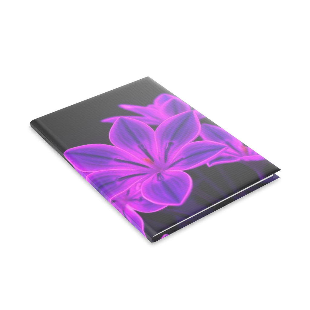 Royal Aura: Dark Flowers Hardcover Notebook with Puffy Covers