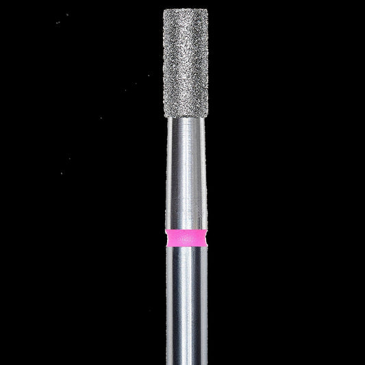 DIAMOND NAIL DRILL BIT, "CYLINDER", RED, HEAD DIAMETER 2.5/6MM (FA20R025/6) - STALEKS™ by kvadrat store