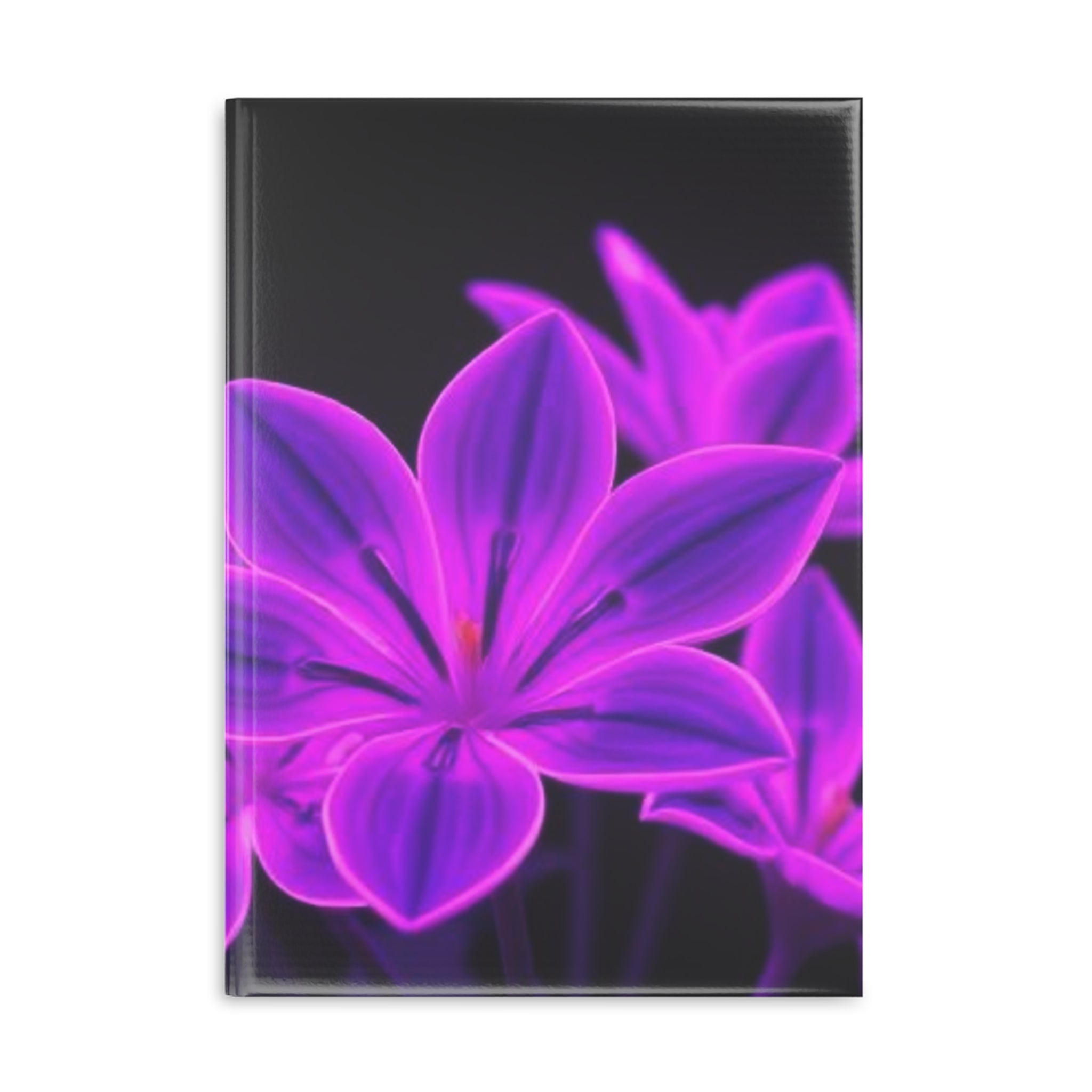 Royal Aura: Dark Flowers Hardcover Notebook with Puffy Covers