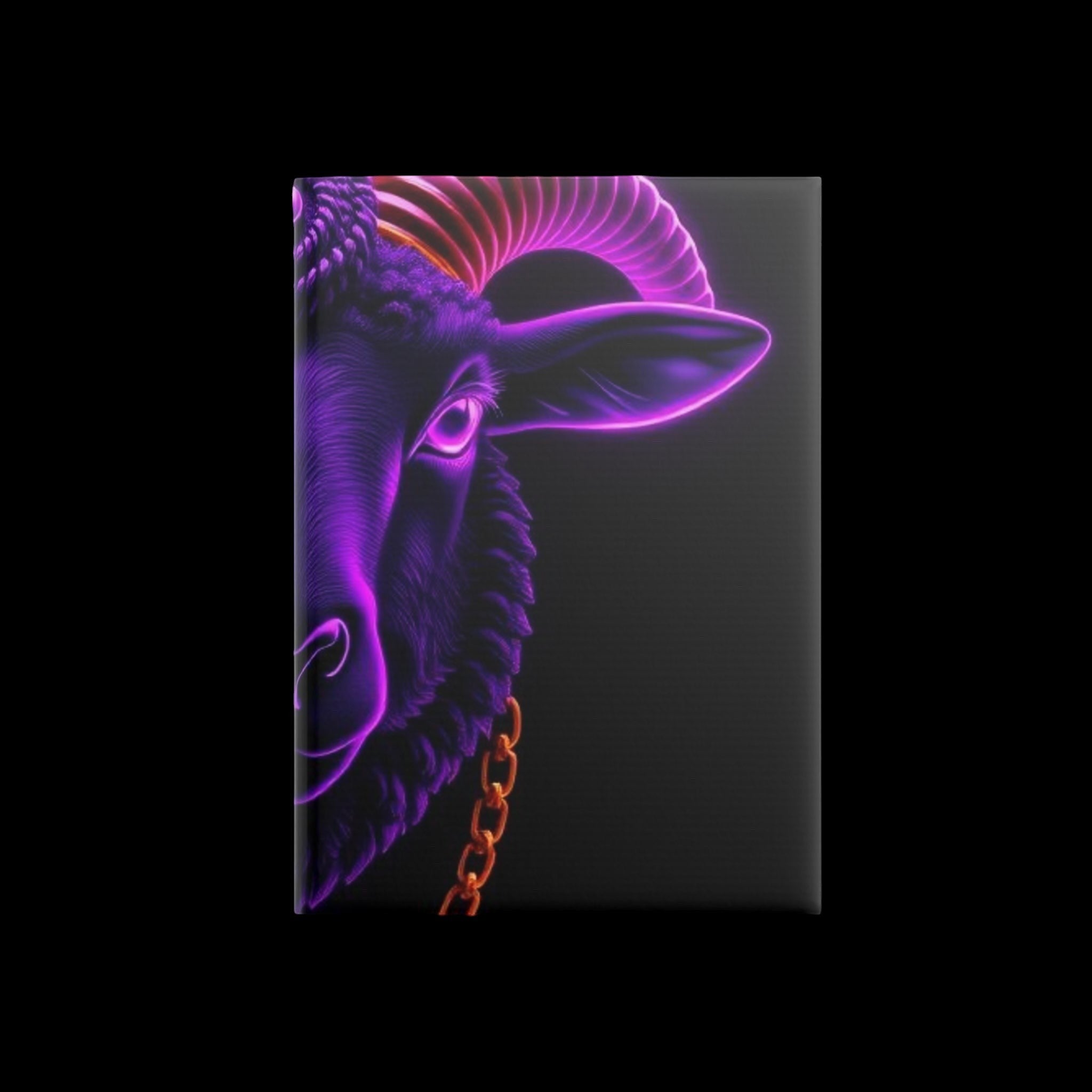 Royal Aura: Black Sheep Hardcover Notebook with Puffy Covers by Printify