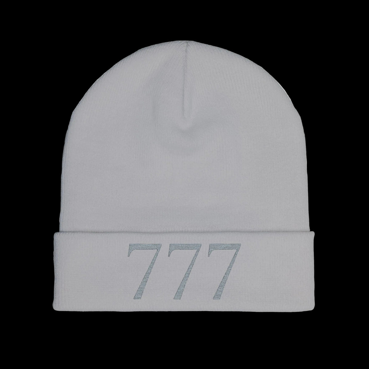 777 Knit Beanie — Grey - AetherLux.Shop