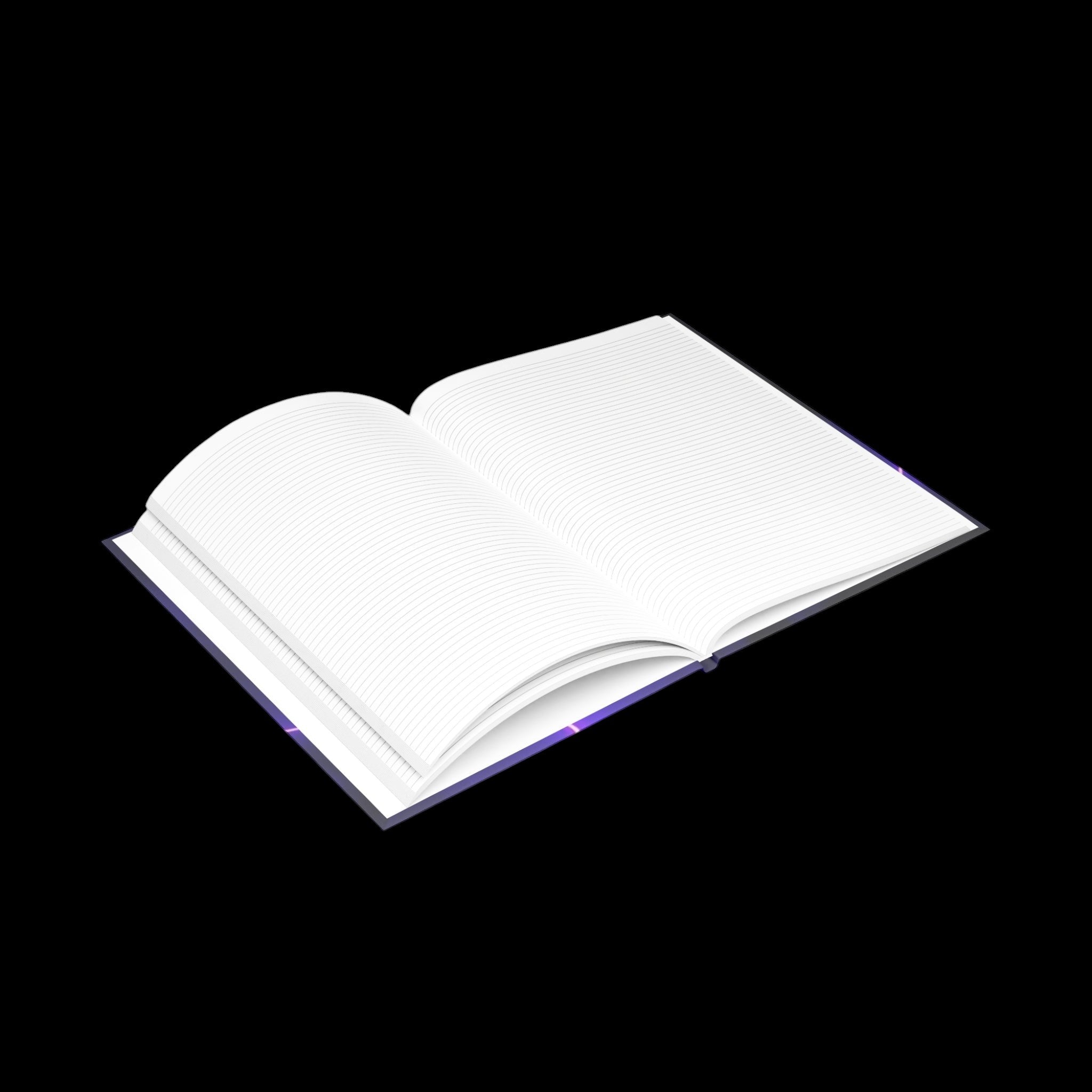 Royal Aura: Thunder & Lightening Hardcover Notebook with Puffy Covers by Printify