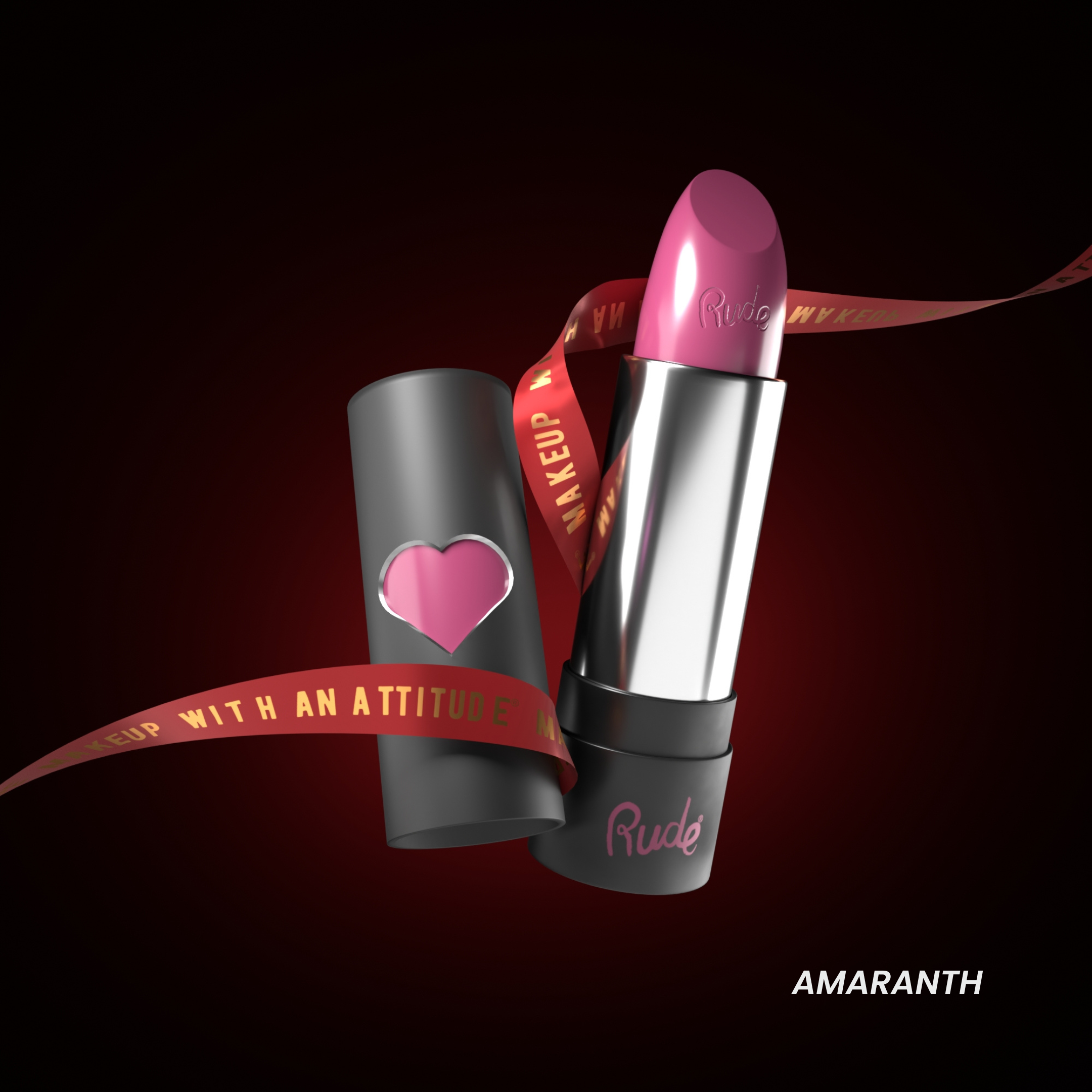 RUDE Hydro Shine Moisturizing Lipstick - Amaranth by VYSN
