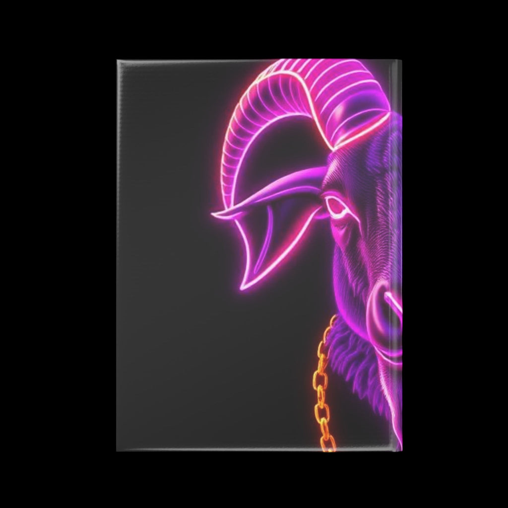 Royal Aura: The Goat Hardcover Notebook with Puffy Covers by Printify