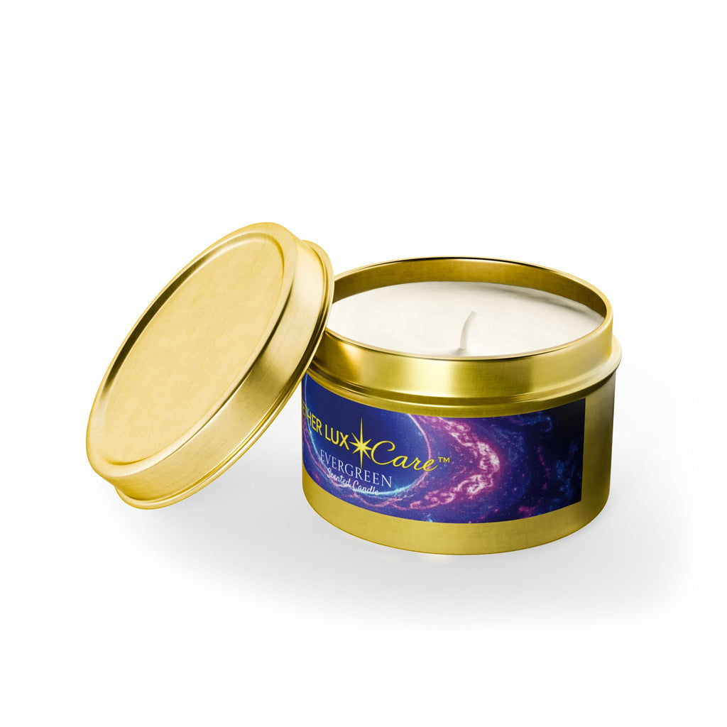 Evergreen Tin Candles