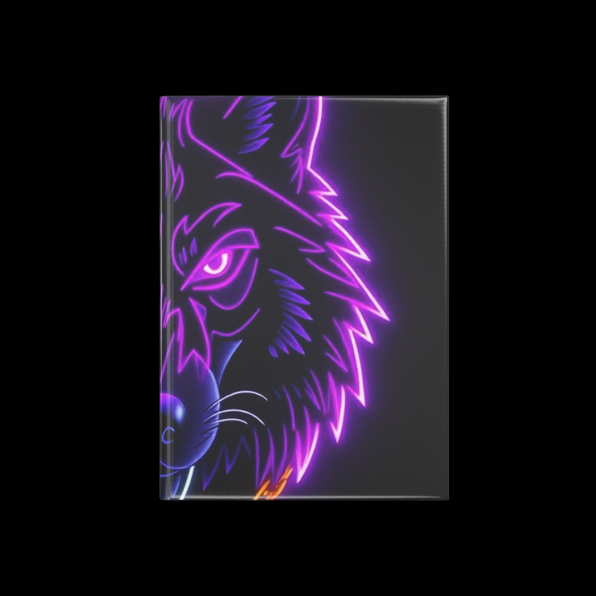 Royal Aura: Lone Wolf Hardcover Notebook with Puffy Covers - AetherLux.Shop